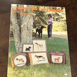 BOOK Dogs You Can Count On by Vanessa Counted Cross Stitch Designs Dachshund